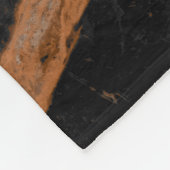 natural black emperador marble texture background フリースブランケット (角)