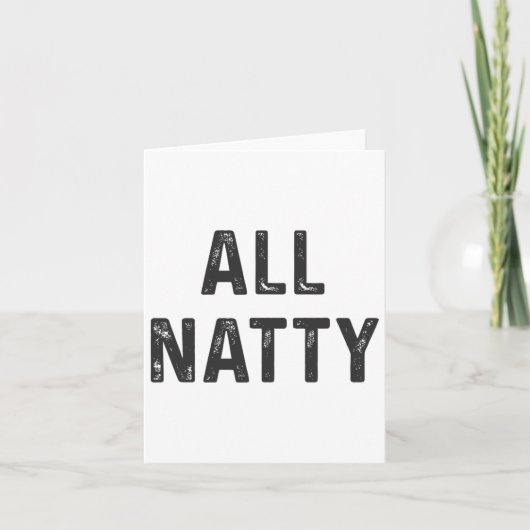 Natural Bodybuilding Funny Body Builder All Natty  カード (正面)