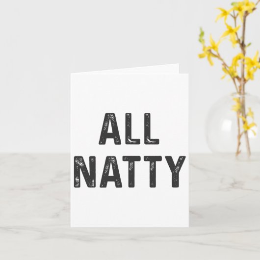 Natural Bodybuilding Funny Body Builder All Natty カード (黄色い花)