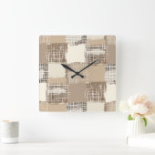 Natural Boho Wall Clock スクエア壁時計 (ホーム)