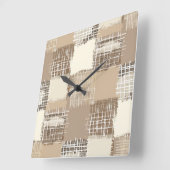 Natural Boho Wall Clock スクエア壁時計 (傾斜)