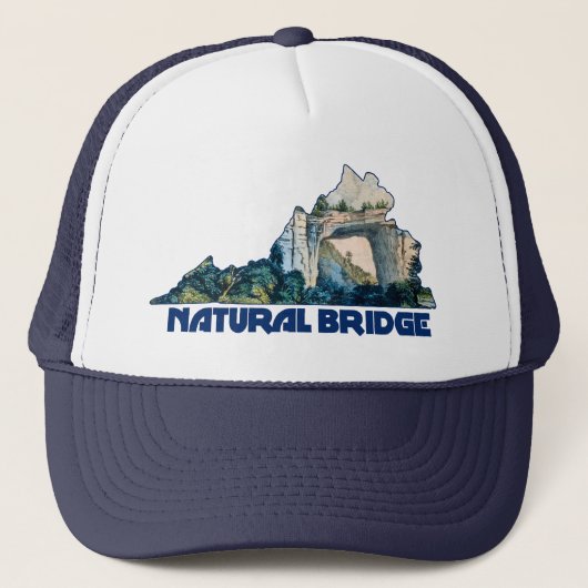 Natural Bridge Virginia State Map キャップ (正面)