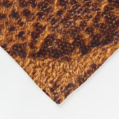 Natural brown leather texturetexture, leather, ski フリースブランケット (角)