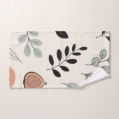 Natural Ease – Fine-Line Leaf Art Towel バスタオルセット (ハンドタオル)