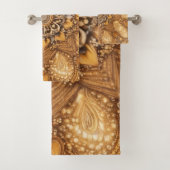 Natural Ethno Braun Mandala - Bad  バスタオルセット (インサイチュ)