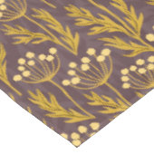 Natural Floral Pattern: Golden Accents  Dark Canva テーブルクロス (アングル)