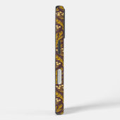 Natural Floral Pattern: Golden Accents  Dark Canva Case-Mate iPhoneケース (裏面 / 右)
