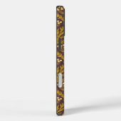 Natural Floral Pattern: Golden Accents  Dark Canva Case-Mate iPhoneケース (裏面 / 右)