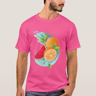 Natural food girl tシャツ
