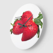  Natural Fruit Cushion for Home Decor ラージ壁時計 (傾斜)