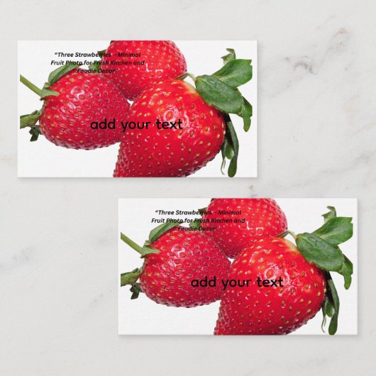  Natural Fruit Cushion for Home Decor 名刺 (正面/裏面)