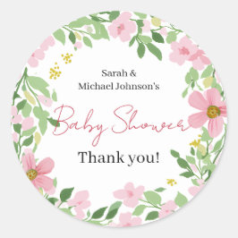 Natural Garden Baby Shower ラウンドシール