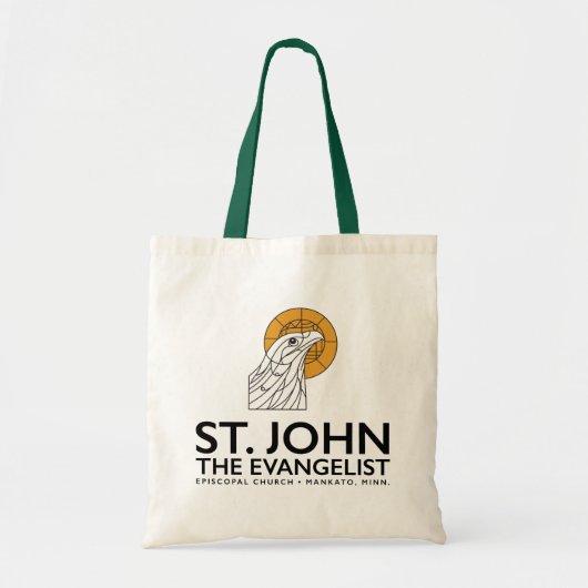 Natural green tote  トートバッグ (正面)