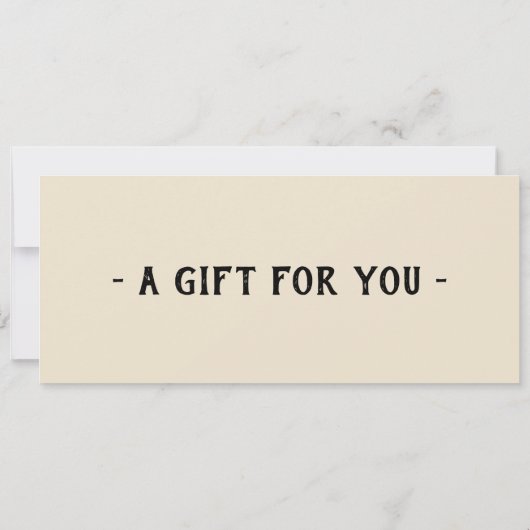 Natural History Museum Gift Certificate Template 招待状 (裏面)