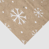 Natural Kraft Style White Snowflake Pattern 薄葉紙 (詳細)