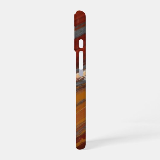 Natural Layered Jasper Stone iPhone 16ケース (左側面)