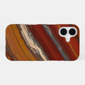 Natural Layered Jasper Stone iPhone 16ケース (裏面横)