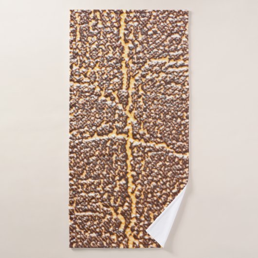 Natural leather book cover texture abstract, aged, バスタオル (バスタオル)