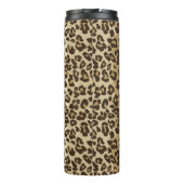 Natural Leopardプリントカスタムモノグラム名 タンブラー (裏面)