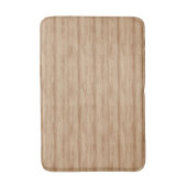 Natural Light Oak Wood Grain Texture バスマット (正面縦)