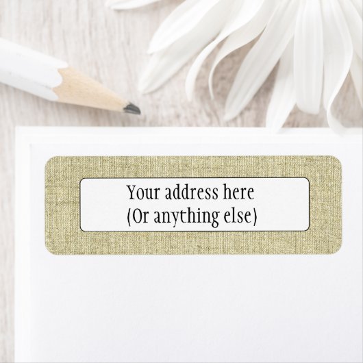 Natural Linen Canvasテクスチャ ラベル (インサイチュ)