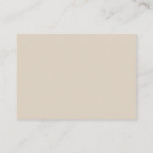 Natural Linen Solid Color エンクロージャーカード (裏面)