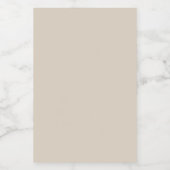 Natural Linen Solid Color フードラベル (シングルラベル)