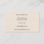 Natural Linen Texture 名刺 (裏面)