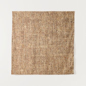 Natural linen texture as background タペストリー (正面(横))