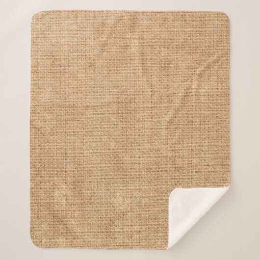 Natural linen texture as backgroundbagging, beige, シェルパブランケット (正面)