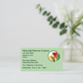 Natural Mexican Cuisine Business Cards  名刺 (スタンド正面)