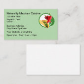 Natural Mexican Cuisine Business Cards  名刺 (正面/裏面)