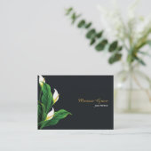 Natural Motifsフローラグリーン離れQRコード 名刺 (スタンド正面)