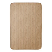 Natural Oak Wood Plank Texture with Warm Tones バスマット (正面縦)