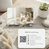 Natural Organic Handmade Candle QR Code 名刺