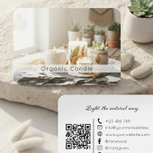 Natural Organic Handmade Candle QR Code  名刺