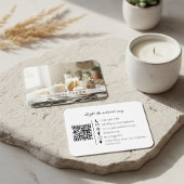Natural Organic Handmade Candle QR Code  名刺