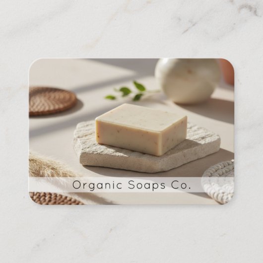 Natural Organic Soap QR Code  名刺 (正面)