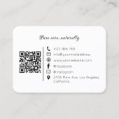 Natural Organic Soap QR Code  名刺 (裏面)