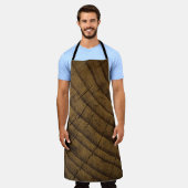 Natural Pine Wood Background. Raw Material. Organ エプロン (着用した状態)