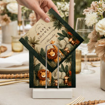 Natural Safari Leaves Baby Shower