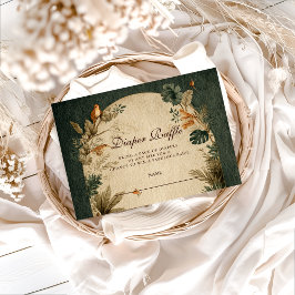 Natural Safari Leaves Diapper Raffle エンクロージャーカード