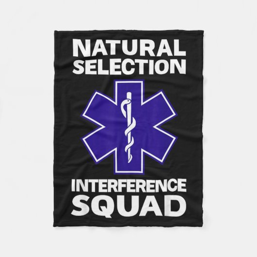 Natural Selection Interference Squad Paramedic Fun フリースブランケット (正面)