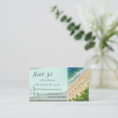 Natural-style hotel business card 名刺 (スタンド正面)