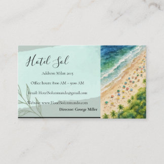 Natural-style hotel business card 名刺