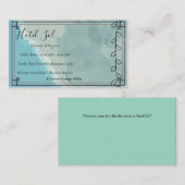Natural-style hotel business card green 名刺 (正面/裏面)