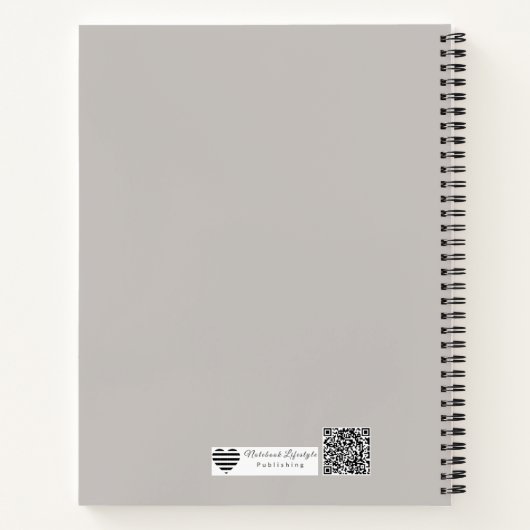 Natural Textured Fabric ノートブック (裏面)