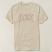 Natural Toile BRIDE Engagement Shower Bach Party Tシャツ (デザイン正面)