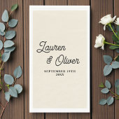 Natural White Script Minimalist Wedding