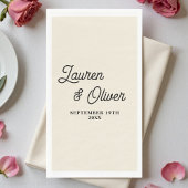 Natural White Script Minimalist Wedding